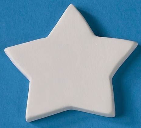 LARGE STAR BISQUIE 3.25"W