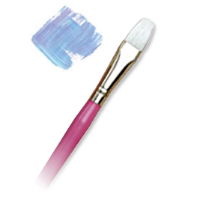 R9425-6 White Bristle Flat No 6 Brush