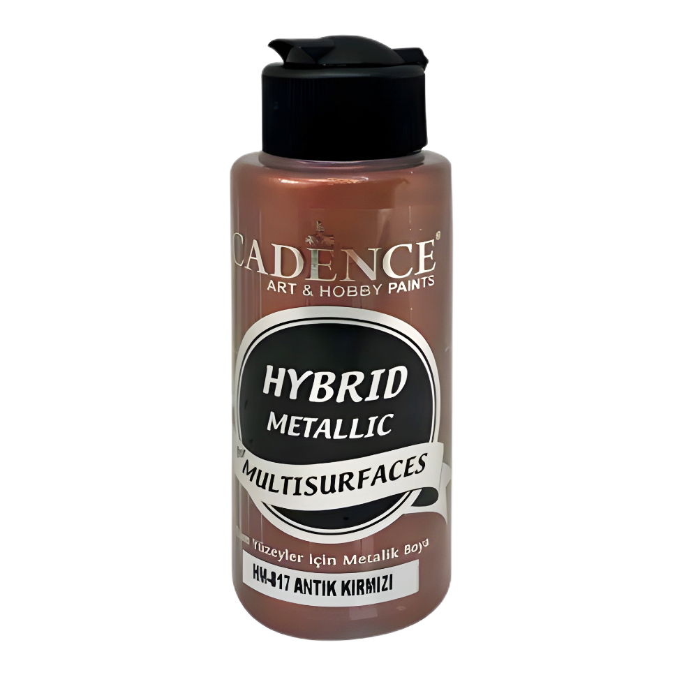 HM-817 Antique Red -Hybrid Metallic Multisurface Acrylic Paint 120ml