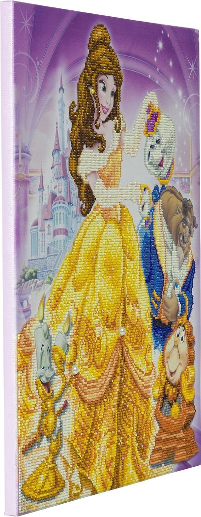 CAK-DNY705L Beauty and The Beast Medley, 40x50cm Crystal Art Canvas Kit (frame)