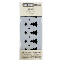 Christmas Tree and Stars Stencil