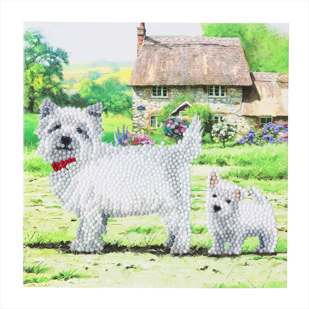 CCK-A52 Westie Dog Crystal Art Card Kit