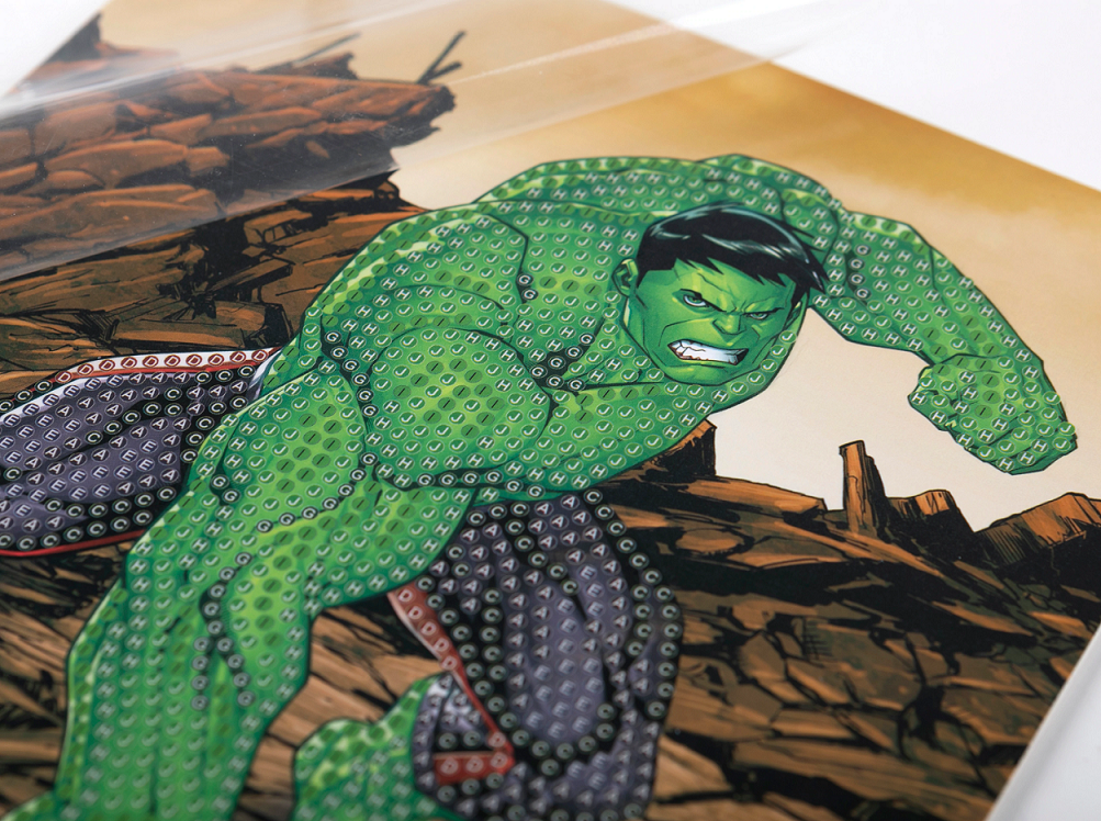 Hulk 18 x 18cm Marvel Crystal Art Card Kit