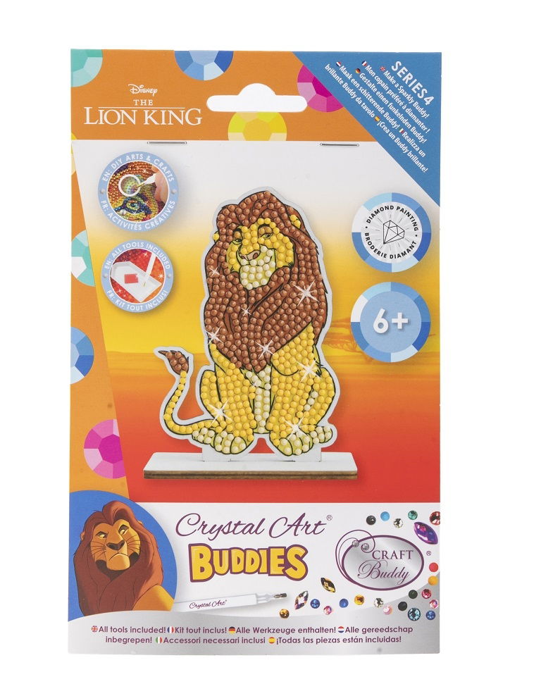 CAFGR-DNY037 Mufasa- Disney Crystal Art Buddy Kit packaging