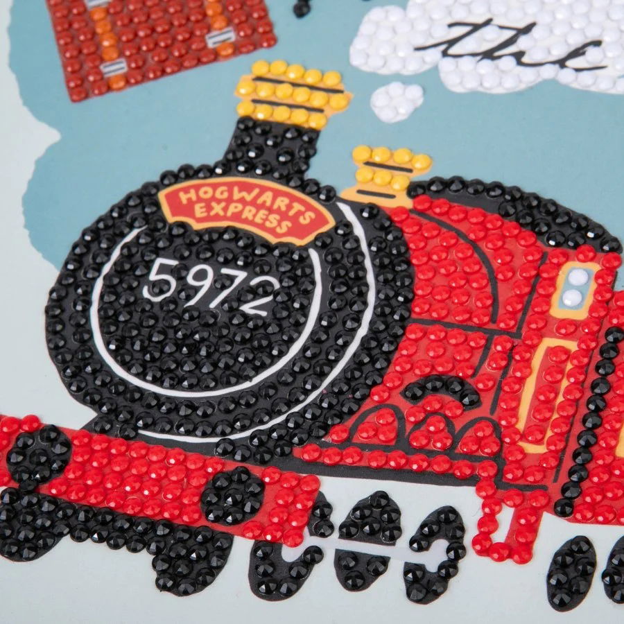 CCK-HPS405 All-Aboard-The-Hogwarts-Express_-Harry-Potter-Crystal-Art-Card-Close-Up