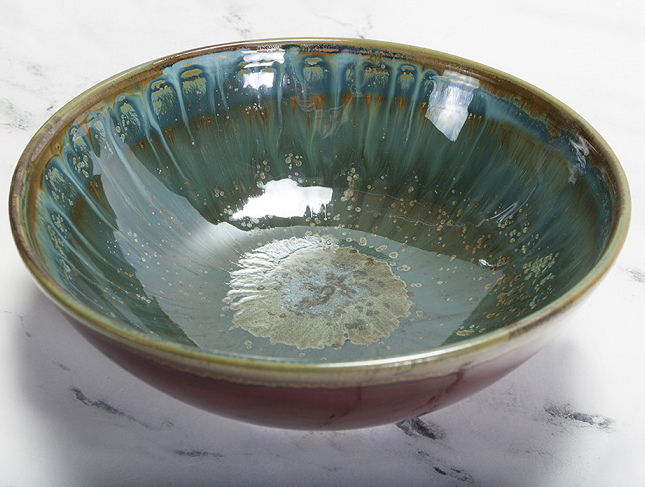 Stoneware Rimmed Bowl