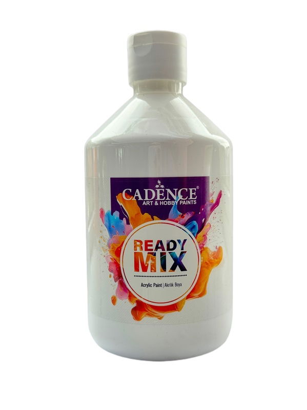 White Ready Mix Acrylic Paint 500ml