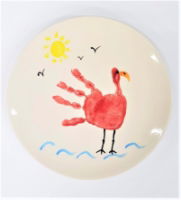 Coupa Salad Plate with Bird Design