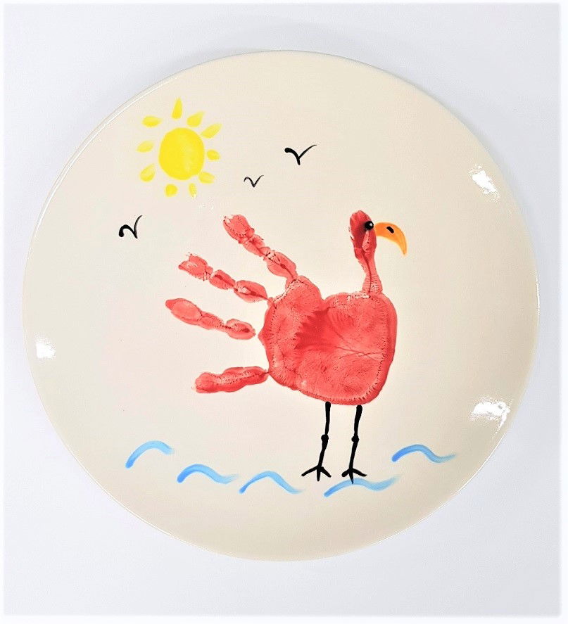 Coupa Salad Plate with Bird Design