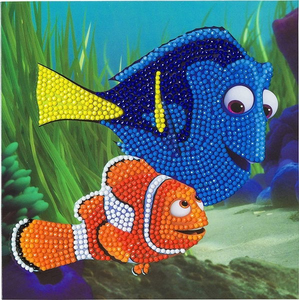 CCK-DNY800 Dory & Marlin Disney Crystal Art Card Kit (front)