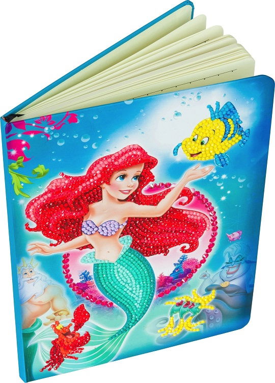 CANJ-DNY601 The Little Mermaid Disney Crystal Art Notebook Kit (front & pages)