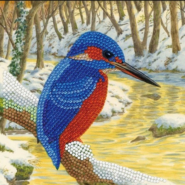 CCK-A66 Kingfisher Crystal Art Card Kit