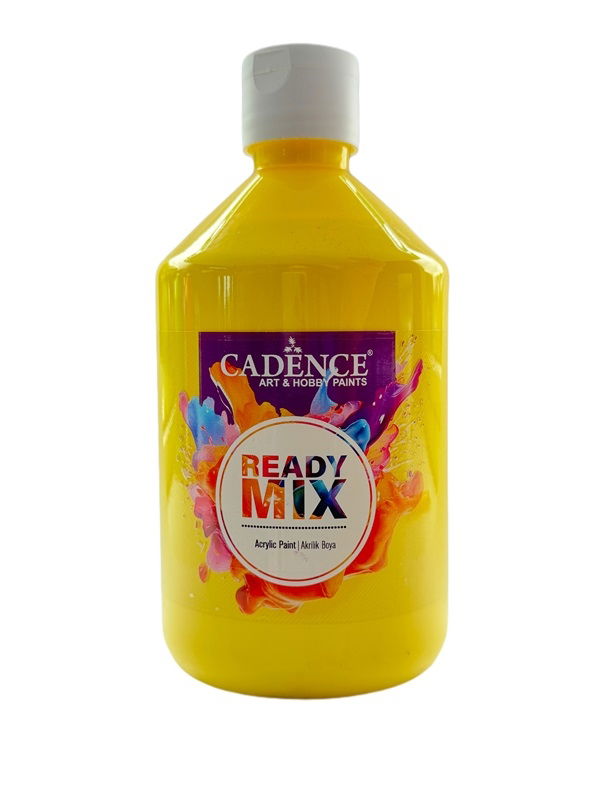 Yellow Ready Mix Acrylic Paint 500ml