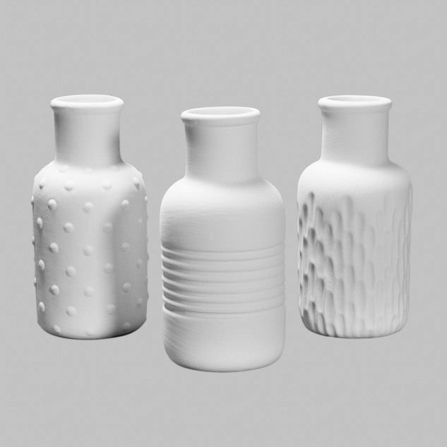 Textured Bud Vases (3 designs)