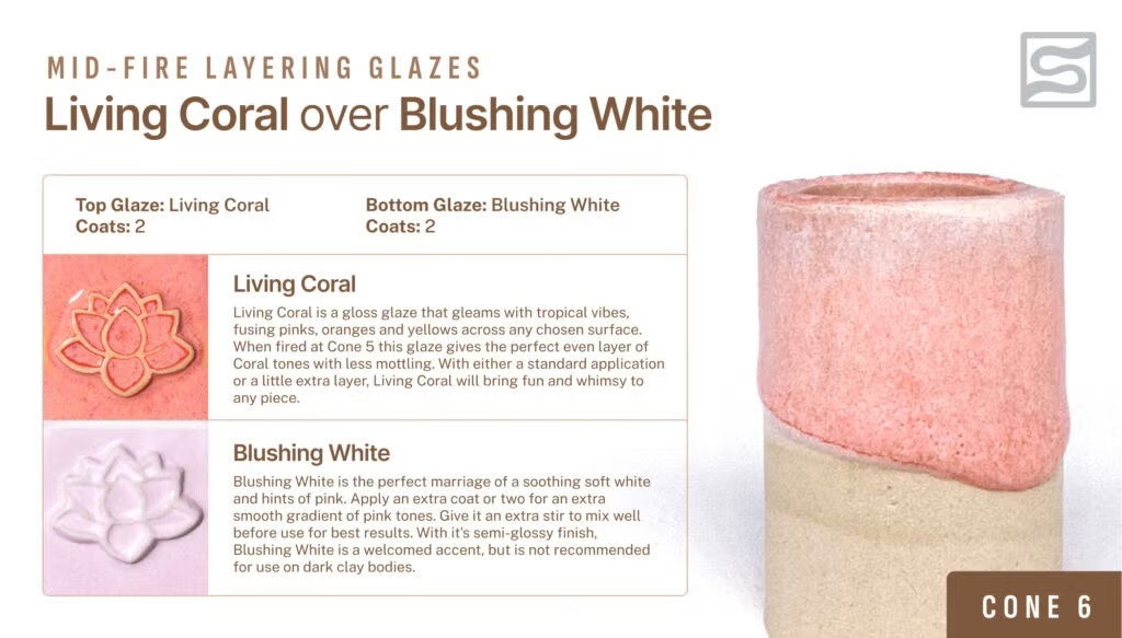 Living Coral- Speedball Mid-Fire Glaze 473ml