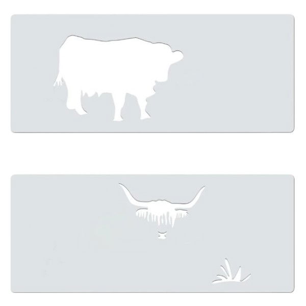 Highland Cow Mini Craft Stencil