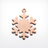 H442 Copper Blank for Enamelling- Snowflake