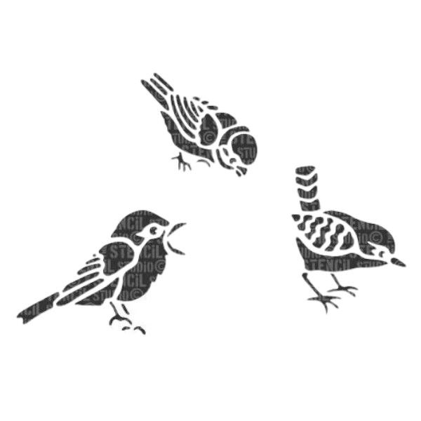 Birds Mini Craft Stencil