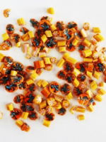 Orange Floral Wafers for Enamel Jewellery 2.5g