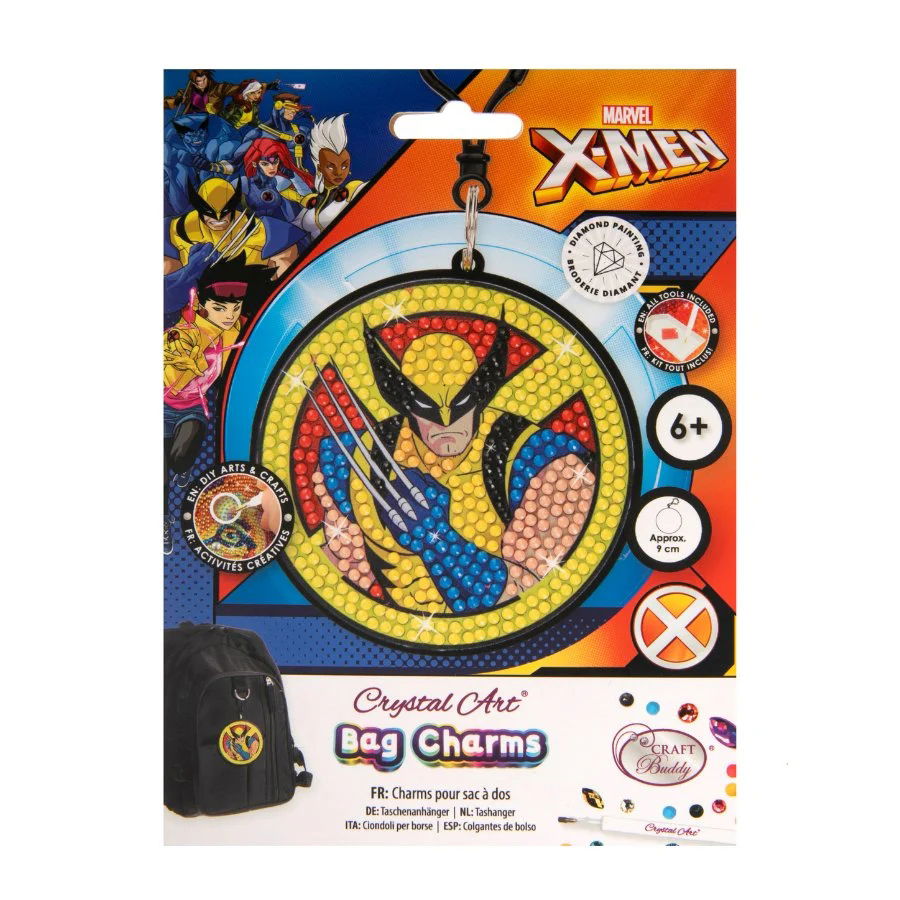 Wolverine - Marvel Universe Crystal Art Bag Charm Kit
