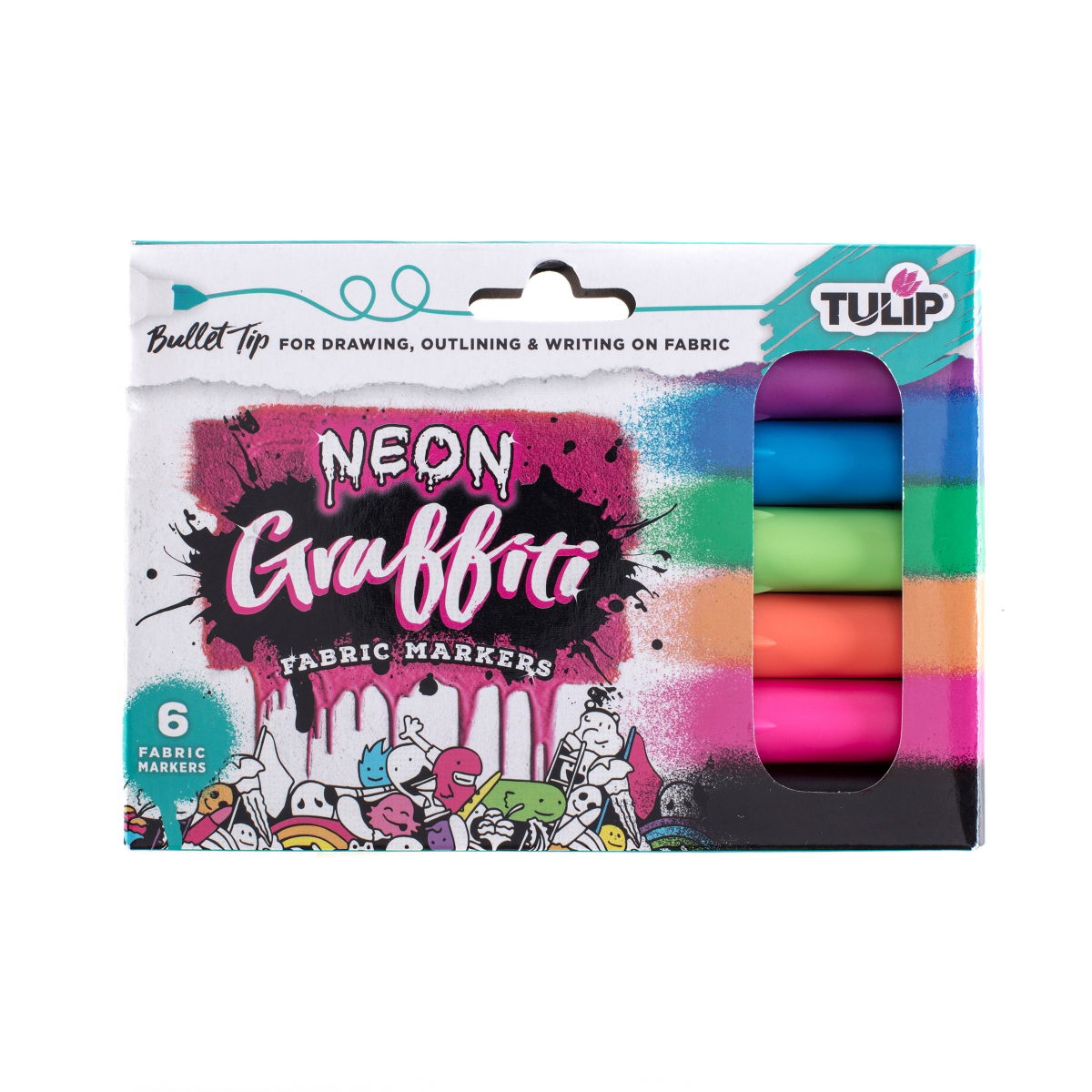 Graffiti Bullet Tip Marker - Neon (6 pack) 37315 by Tulip