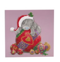 BAUBLE BLISS 18 X 18CM CRYSTAL ART CARD