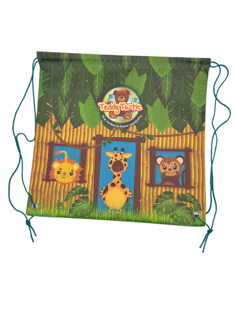 Drawstring Bag - Jungle- For Teddy Tastic Teddy Bears