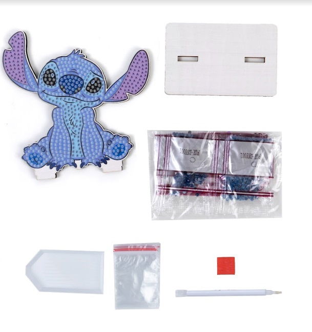 Stich,-Crystal Art Buddy Kit 11x8cm approx