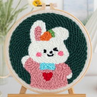 Winky Little Bunny - Punch Needle Kit - 20 x 20cm