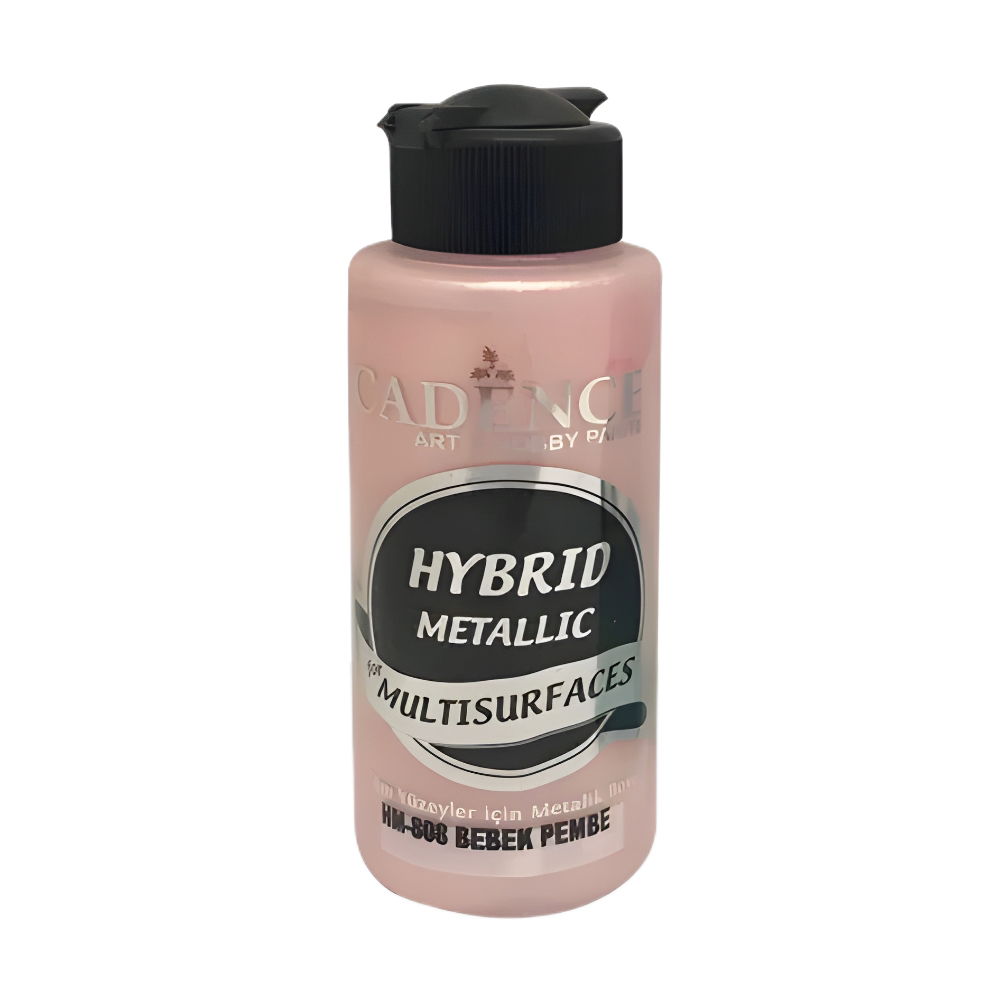 HM-808 Baby Pink -Hybrid Metallic Multisurface Acrylic Paint 120ml