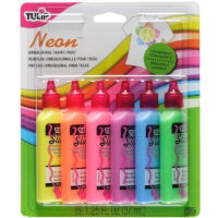 Dimensional Fabric Paint - Neon (6 pack) 29027 Tulip Fabric Paint