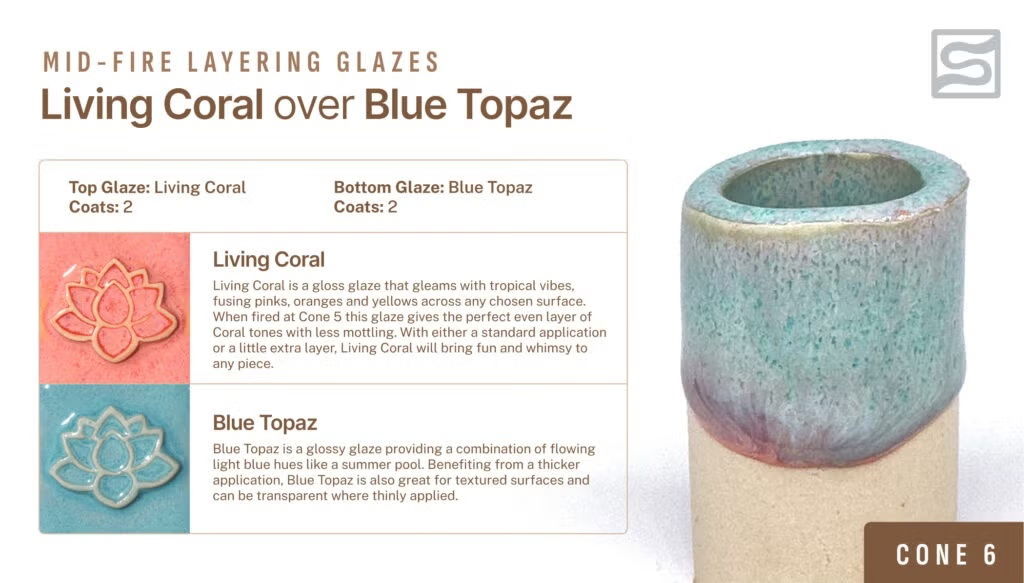 Living Coral- Speedball Mid-Fire Glaze 473ml