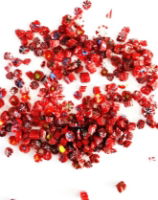 Red Floral Wafers for Enamel Jewellery 2.5g