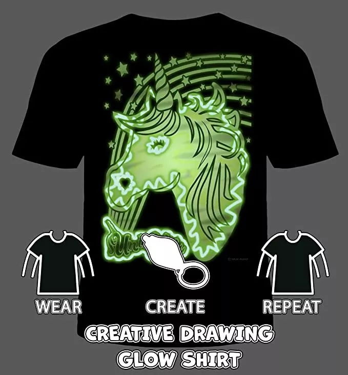 UNICORN GLOW COLOUR IN TSHIRTS AGED 5 - 6