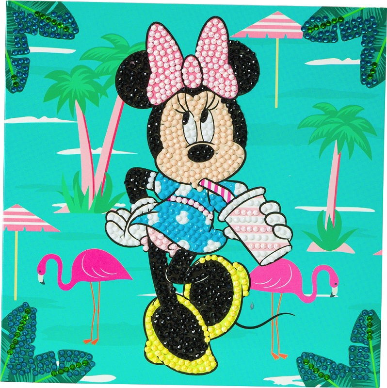 Minnie on Holiday - Disney Crystal Art Card Kit 