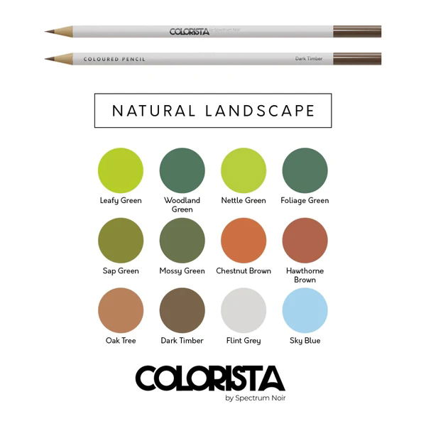 Natural Landscape - Coloured Pencil (12 pc)