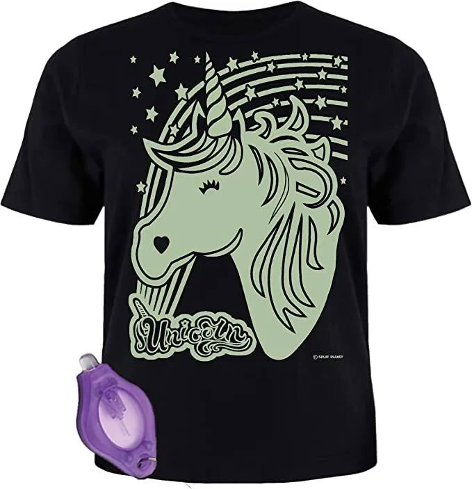 UNICORN GLOW COLOUR IN TSHIRTS AGED 5 - 6