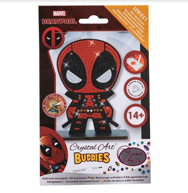 Deadpool- Marvel Crystal Art Buddy Kit 11 x8 cm approx