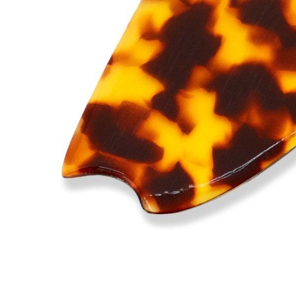 Close-up of Flux Throwing Rib F1 edge profile for pottery shaping