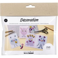 MINI CRAFT KIT DECORATION, PASTEL BLUE, GREEN PINK & LILAC