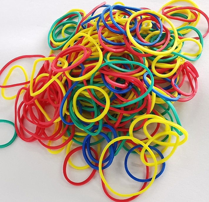 Elastic Bands - (asstd colours 250 approx)