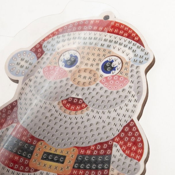 CAFGR-GEN024 Santa- Crystal Art Buddy Kit template