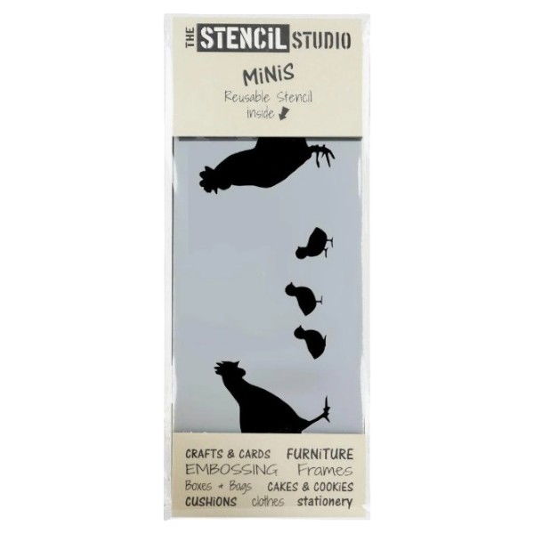 Chickens Mini Craft Stencil