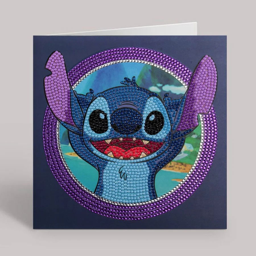 Stitch- Disney Crystal Art Card Kit