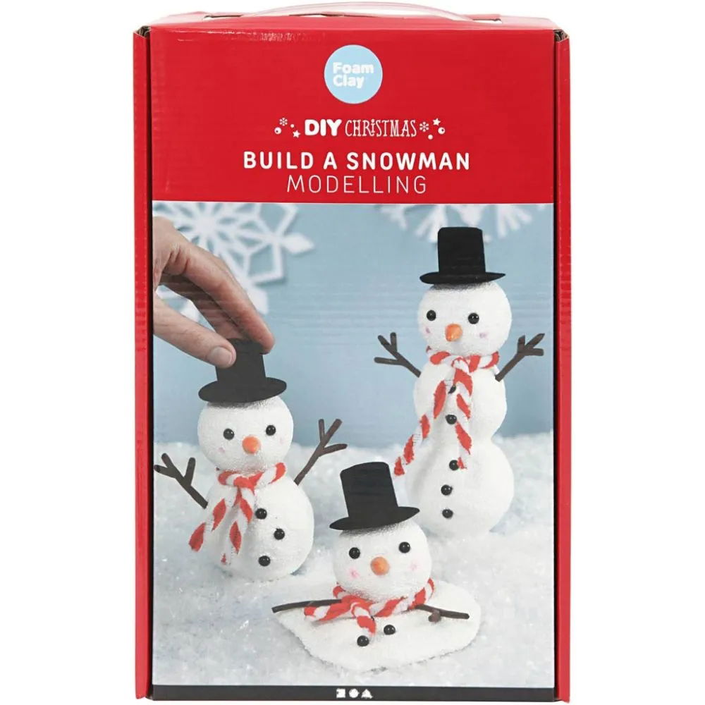 Build a Snowman Craft Kit -DIY Make at Home Christmas Craft Kit for Kids