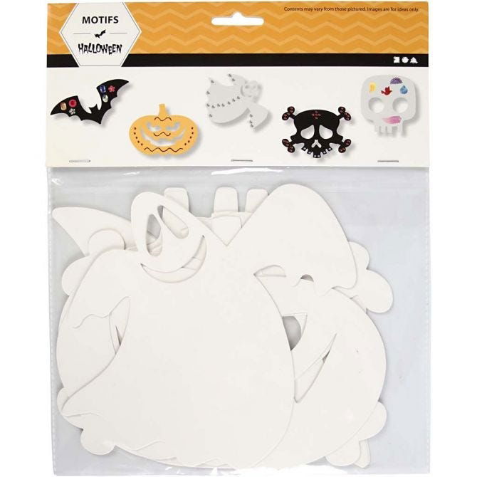 Halloween Motifs - White Card 25 x 17cm