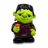 Painted Big Frankie Halloween monster ceramic bisque blank for Paint Your Own Pottery