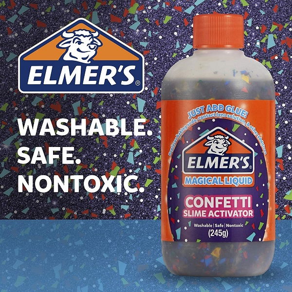 Elmers Confetti Magical Liquid for Slime Making 245g (4)