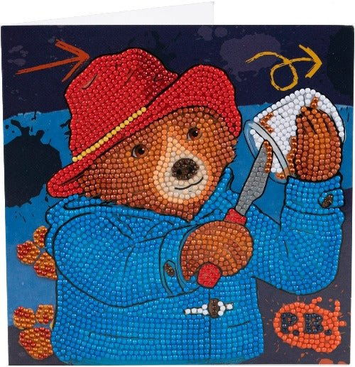 Paddington Bear "Marmalade Sandwich" Crystal Art Card Kit 18cm