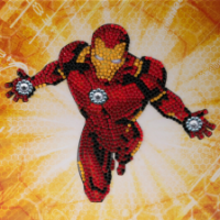 Iron Man 18 x 18cm Marvel Crystal Art Card Kit